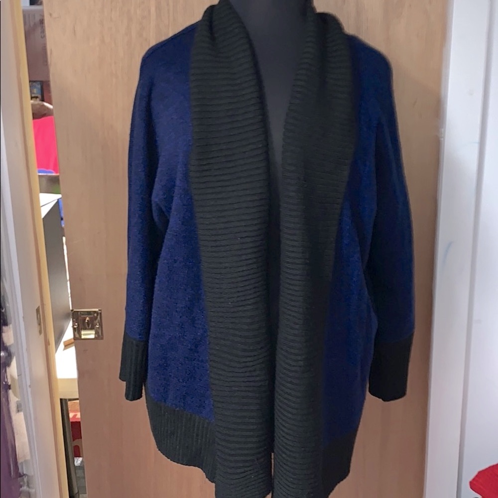 Dark blue and black cardigan